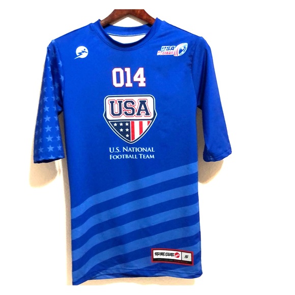 Siege Sports | USA Football Shirt | S - Picture 1 of 8